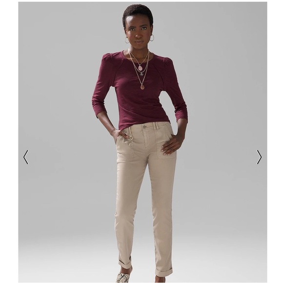 White House Black Market Pants - White House Black Market, mid-rise khaki pants. Size 14S